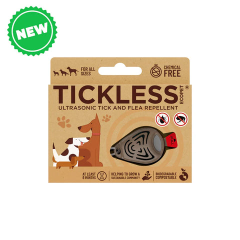 TICKLESS® EcoPet - Chemical-free, ultrasonic tick and flea repellent for pets in biodegradable cover